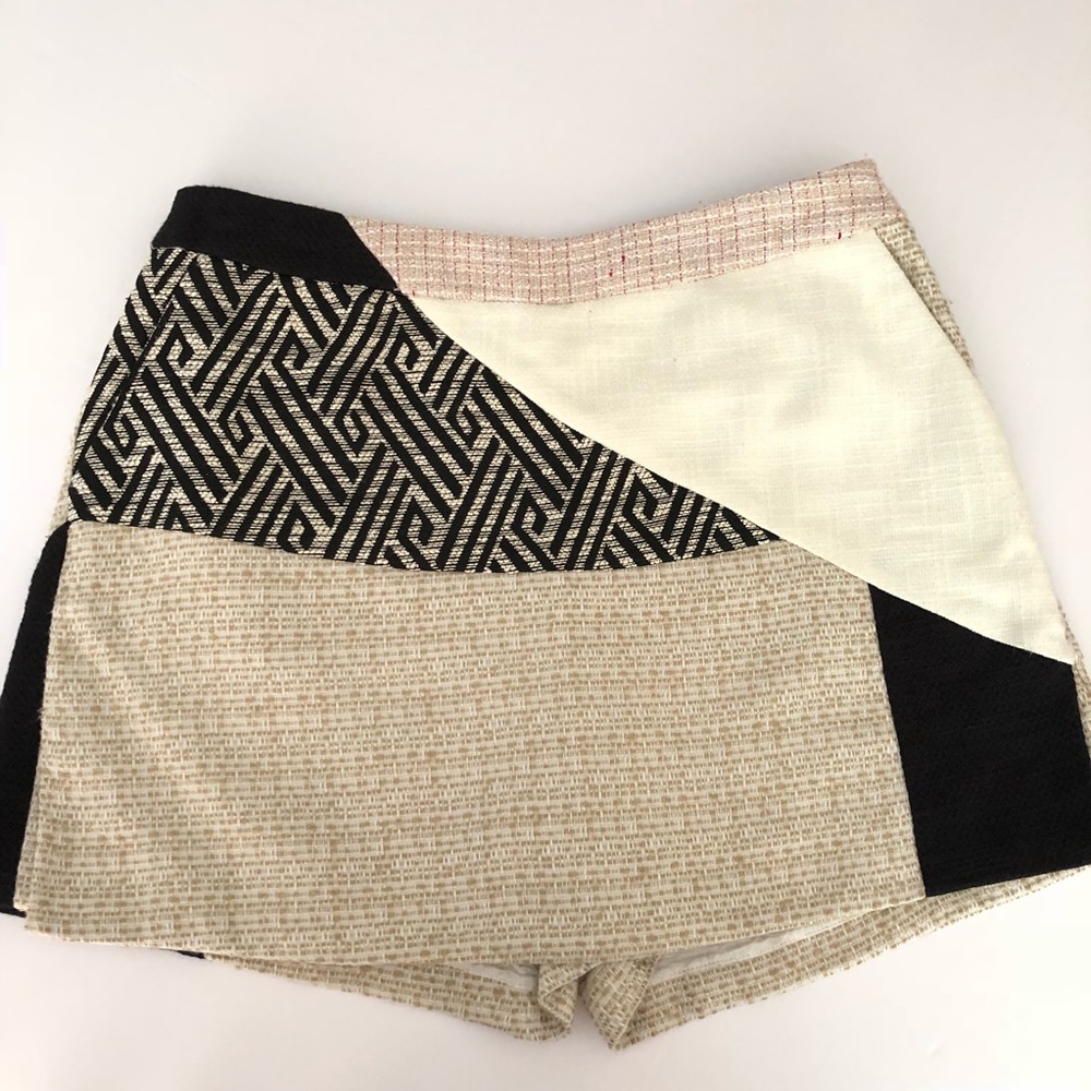 Anthropologie Elevenses Tweed Patchwork Skort 249 - Picture 3 of 8